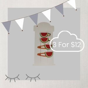 3 for $12 4pc Children Hairclip Set
